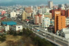 模型な街並み