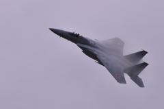 雨の中の機動飛行展示・・第306飛行隊F-15J・・小松基地航空祭2012