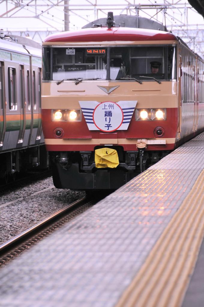 旧国鉄リバイバルカラー JR東日本185系踊り子 国府津駅