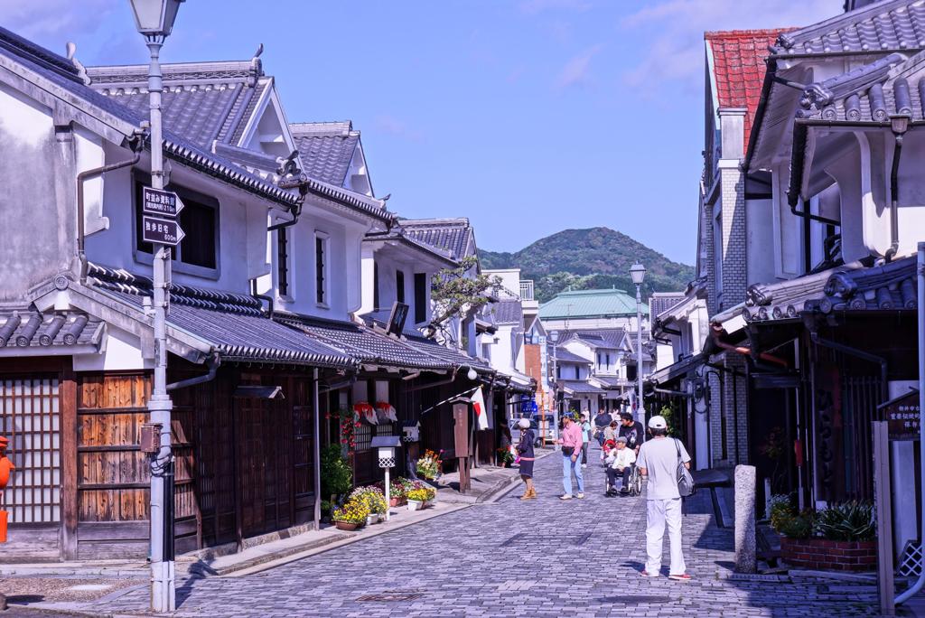 HDR 山口県柳井の白い壁の町並み。。。
