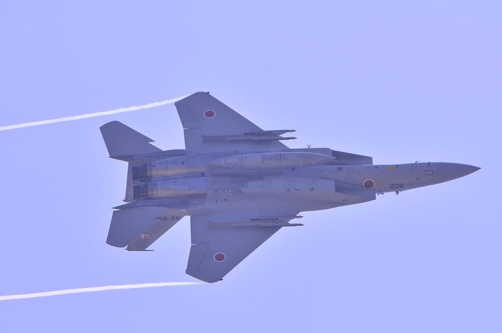 岩国基地上空を飛来。。築城基地からF-15Jイーグル　2012年