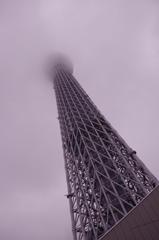 曇りだった東京スカイツリー・・・