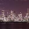 横浜にある石油プラント工場夜景・・①