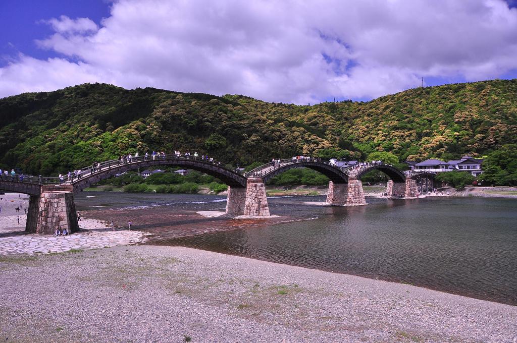 山口県岩国の錦帯橋・・