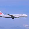 JAL 新鋭機B787 羽田空港B滑走路ランディング態勢・・
