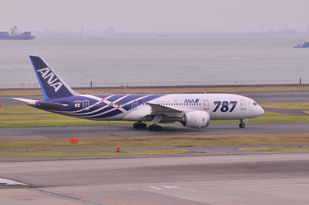 登場時の初期塗装仕様ANA B787・・・