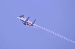 岩国基地上空を飛来。。築城基地からF-15Jイーグル急上昇　2012年