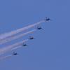 小松基地航空祭前日予行練習2012・・小松の青空を。。ブルーインパルス トレイル