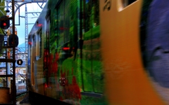 電車が通過