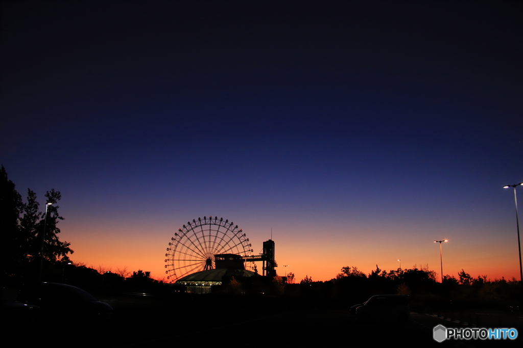 モリコロパークの夕陽
