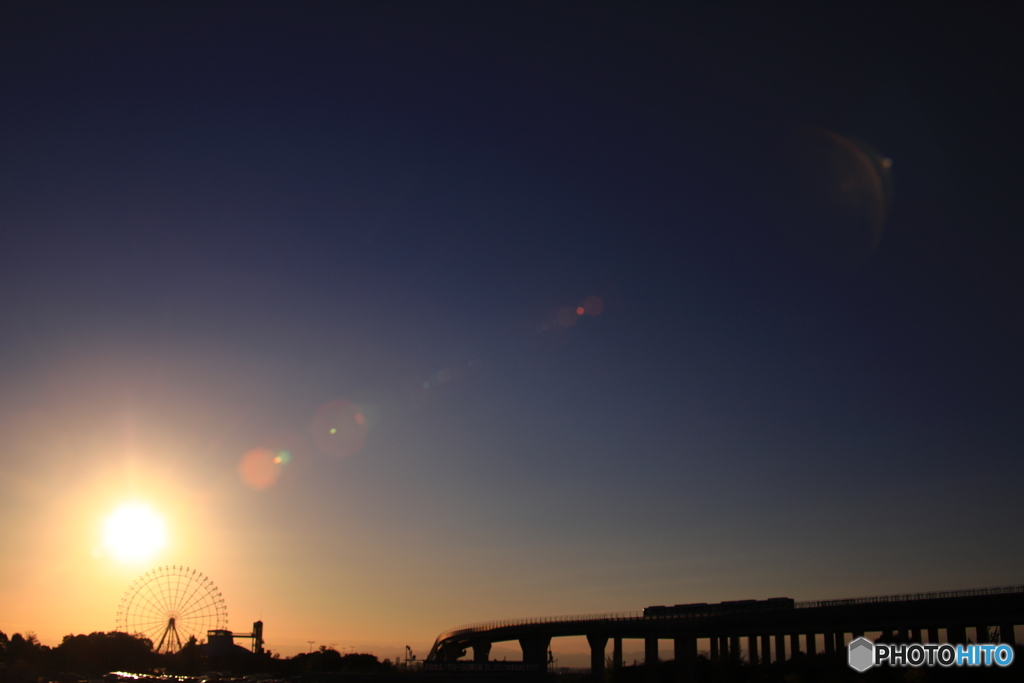 モリコロパークの夕陽