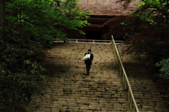 室生寺にて―階段１