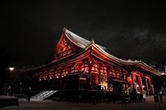 雪風の舞う