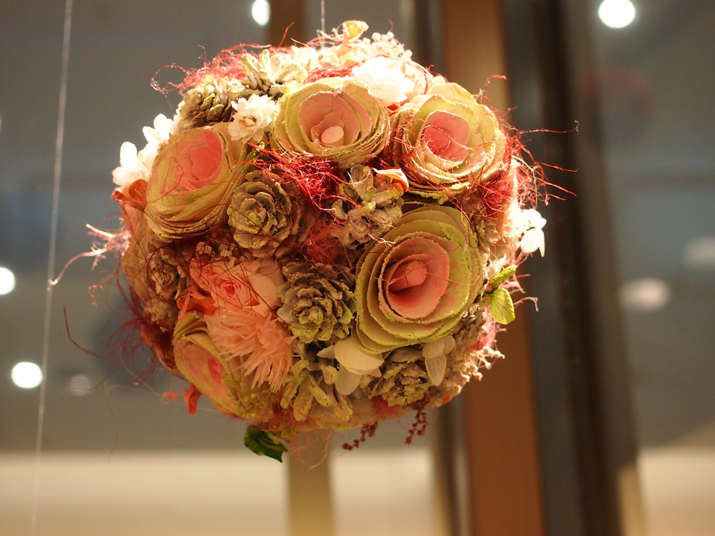 A bouquet on display at Hankyu departmen