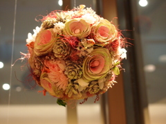 A bouquet on display at Hankyu departmen