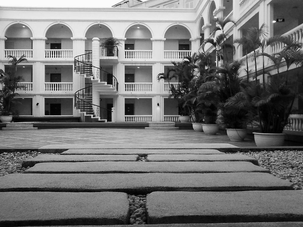 Courtyard...