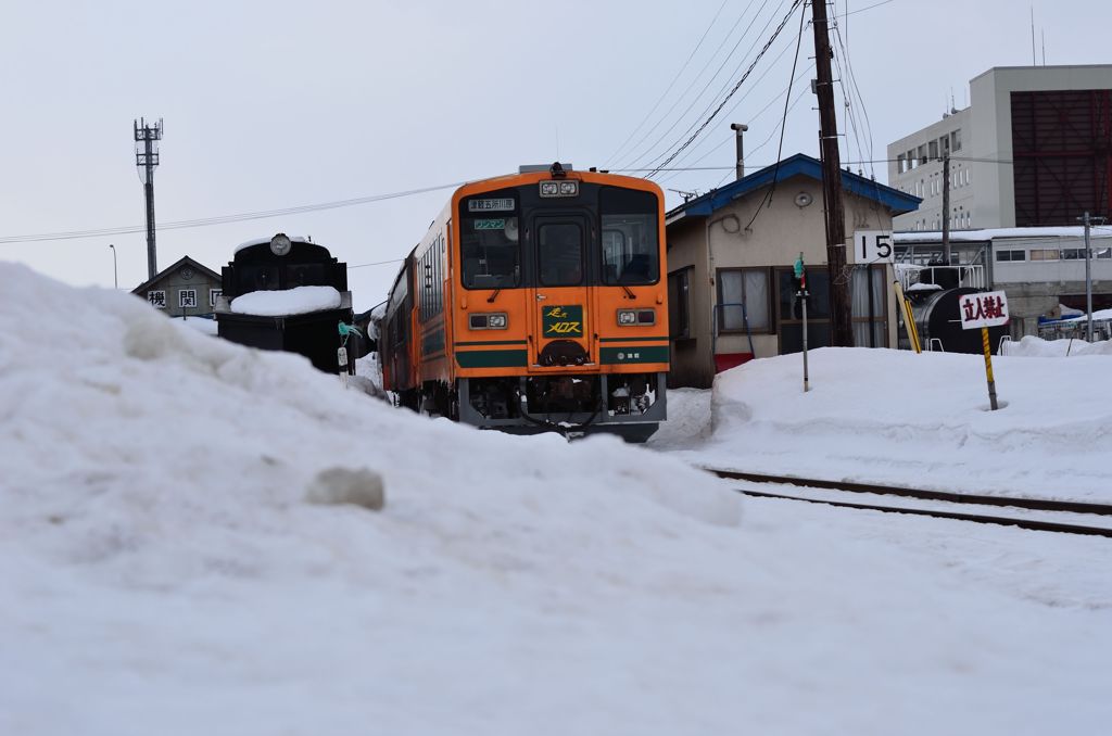 津軽鉄道とラッセル車