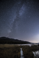 田代湿原の夜