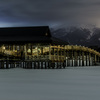 津軽富士見湖　冬夜景