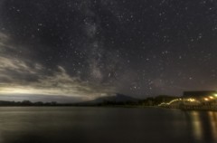 津軽富士見湖より  MilkyWay