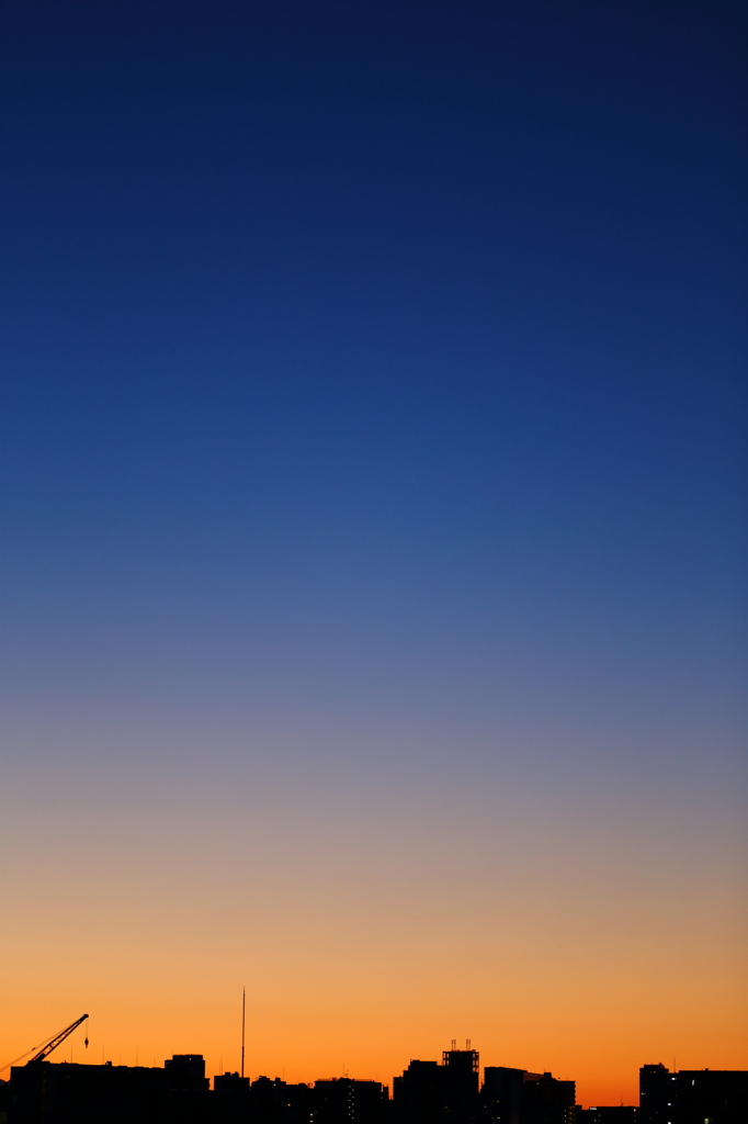 夕景グラデーション~夜に向かう色合い~