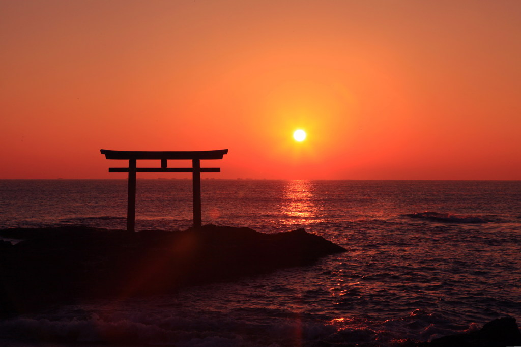 神磯の日の出