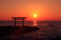 神磯の日の出