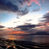 sunset over the sea
