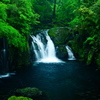 雨の天狗滝