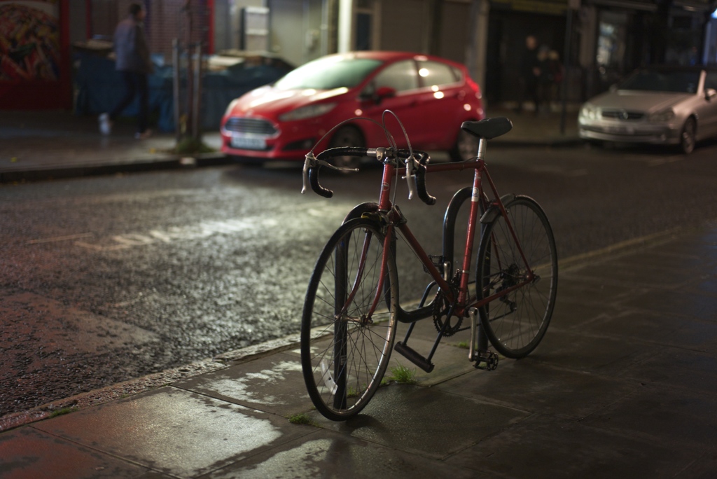 Red bicycle