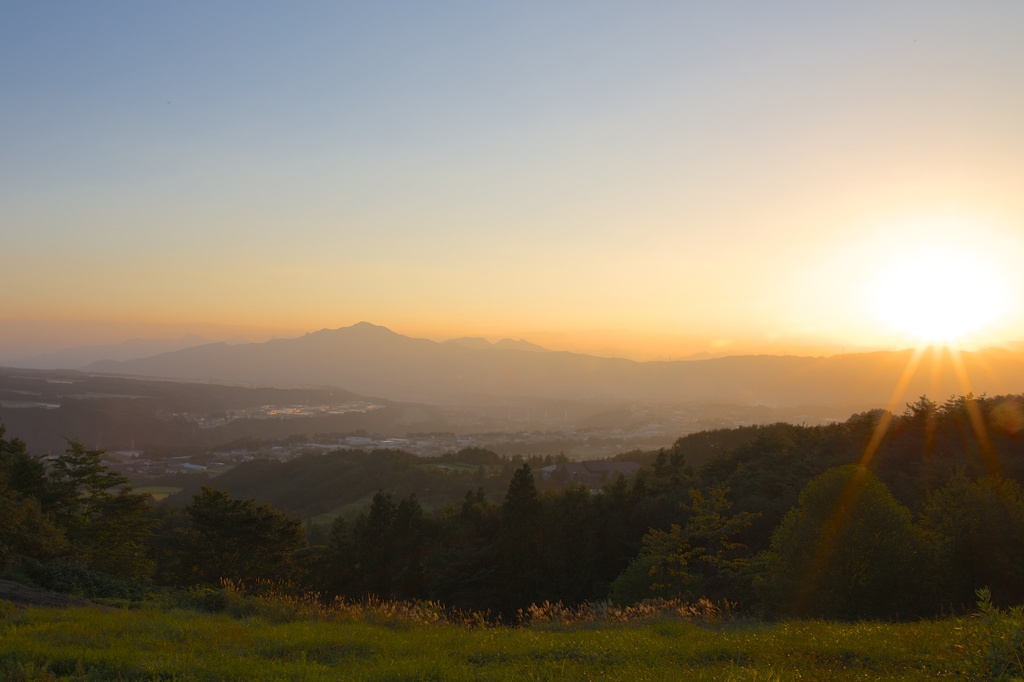 北上州の夕暮れ