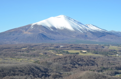 二度上峠から望む浅間