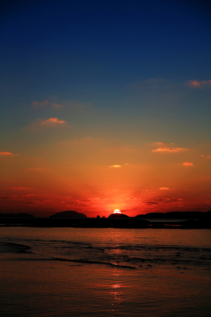 いくら夕日が輝いても、