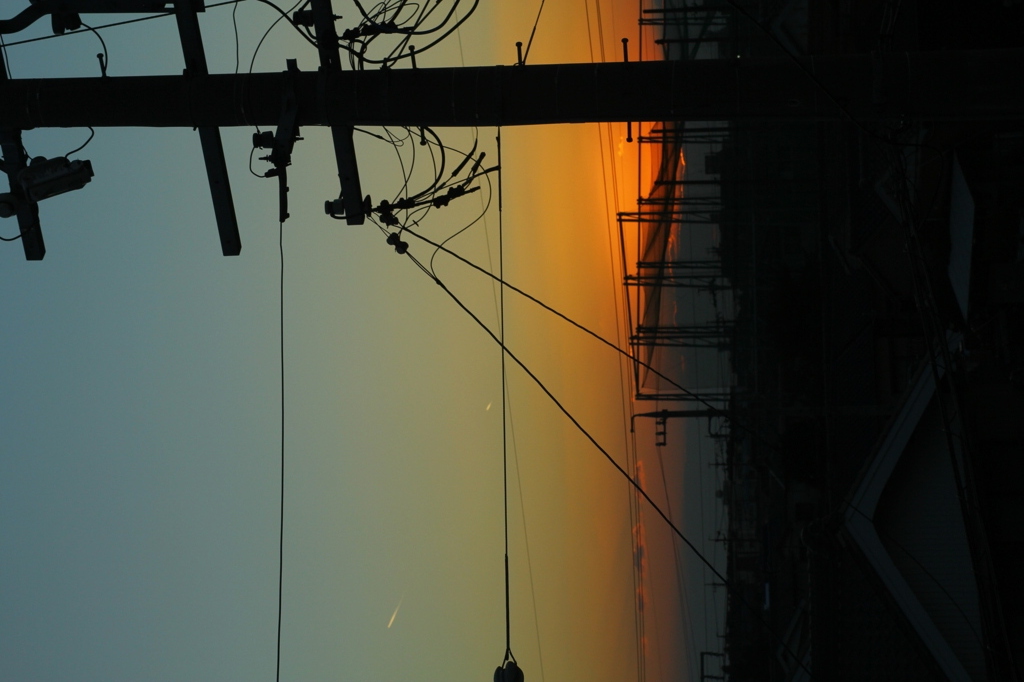 夕暮れ