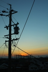 夕暮れ