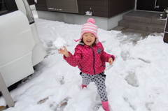 雪遊び