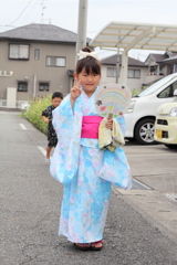 新しい浴衣１