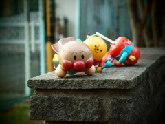 公園をパトロール中