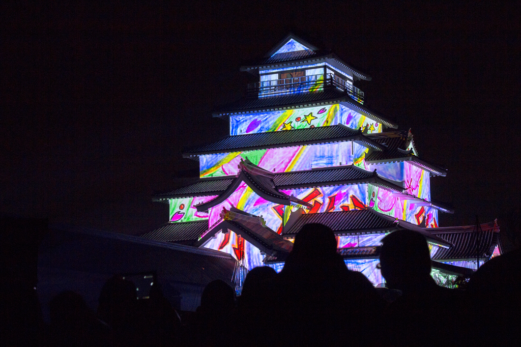 鶴ヶ城プロジェクションマッピング　はるか2015（仮1）