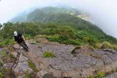 妙高山　鎖場
