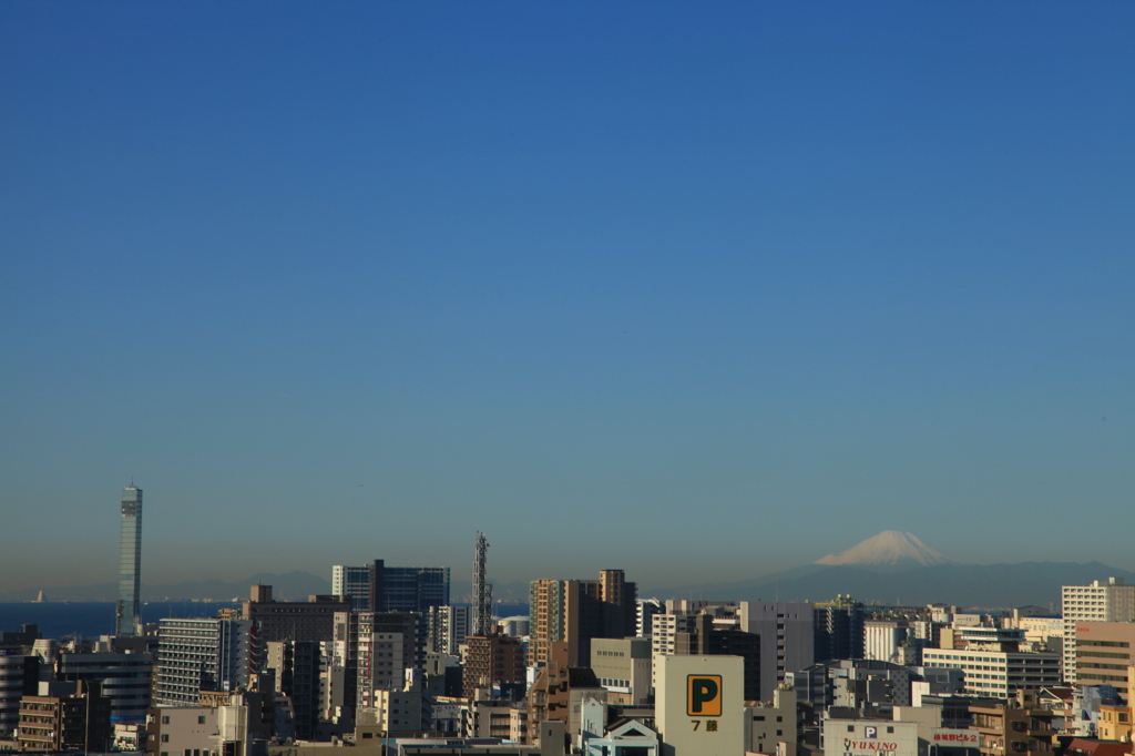 富士山とポートタワー。。。