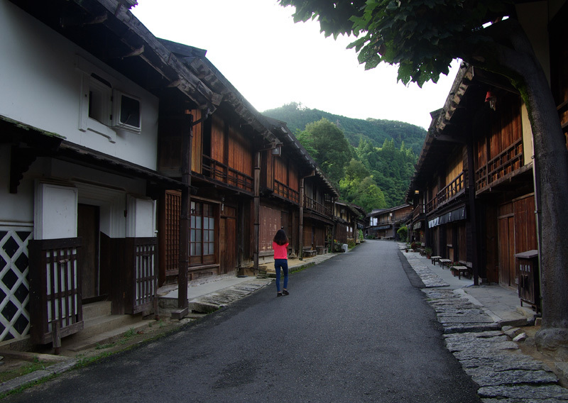 朝の妻籠宿