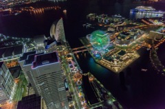 横浜ランドマークタワーからの夜景