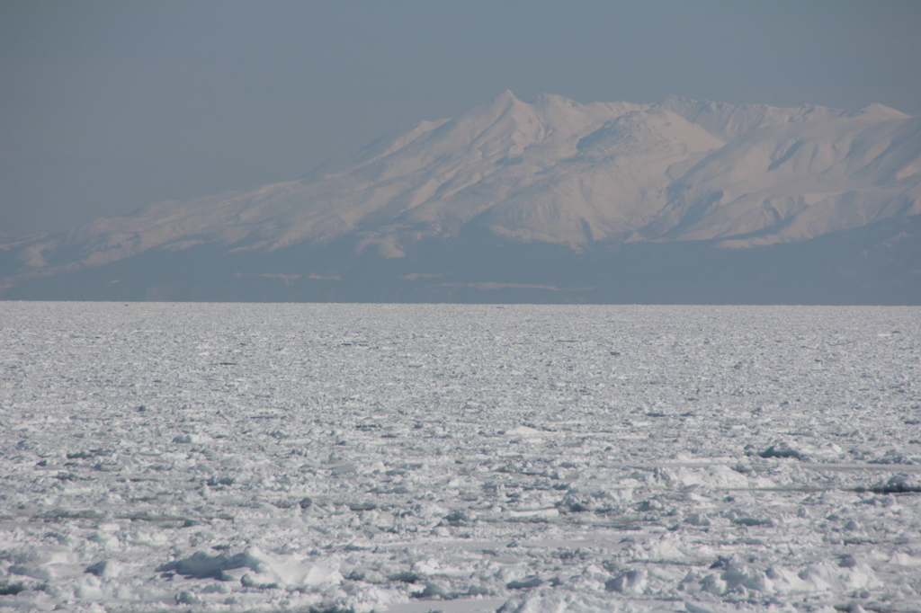 流氷と知床半島