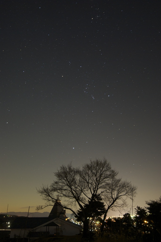 小諸高原美術館からの星空