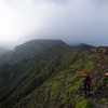 山頂はガスの中　阿蘇高岳中岳登山#6
