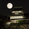 中秋の名月with福岡城跡付近2