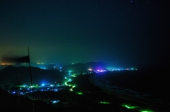 英雄の丘で見下ろす夜景