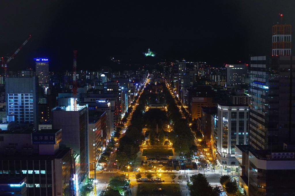 大通り公園と大倉山ジャンプ台