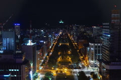 大通り公園と大倉山ジャンプ台